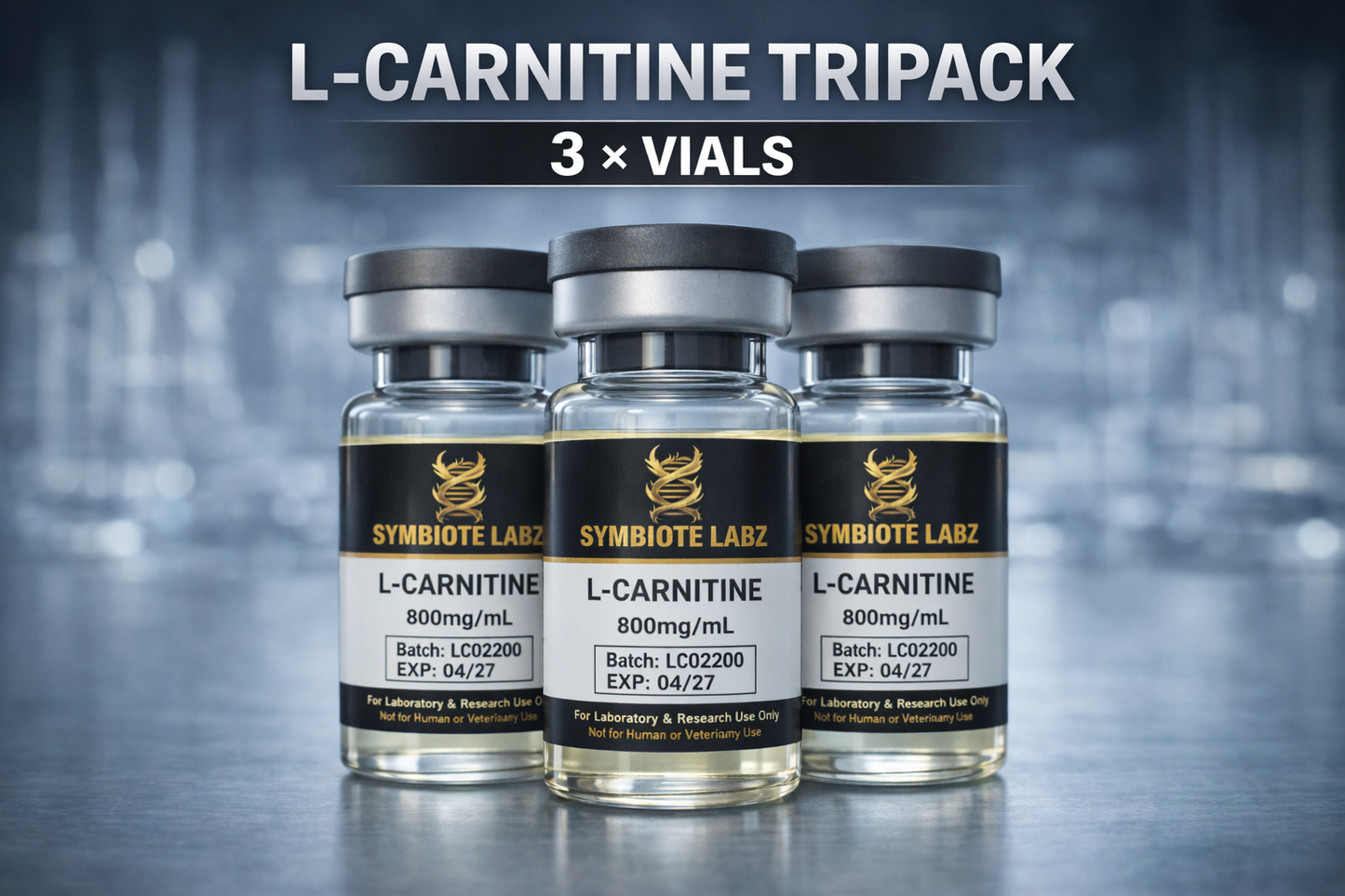 800 mg/mL L-Carnitine – Triple Pack