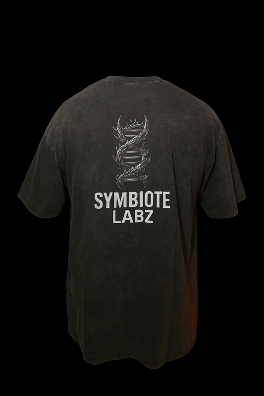 Symbiote Labz Oversized T-Shirt Stone Wash Grey XL